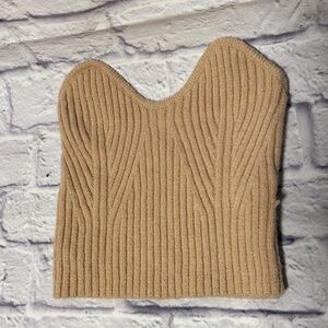 SHEIN Blush Pink Ribbed Knit Tube Top